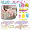 Скатерть для вечеринки на Пасху, пасхальное яйцо, мультяшная скатерть, одноразовая пластиковая скатерть