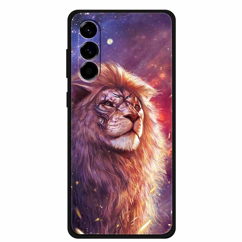 Для Samsung Galaxy A56 Чехол Роскошный Волк Лев ТПУ Силикон Мягкая Задняя Крышка для Samsung Galaxy A36 A26 5G Ударопрочный Чехол с Принтом