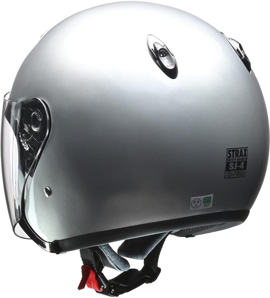 LEAD Jet STRAX SJ-4 Мотошлем, Серебристый, Большой (Размеры 63-64см)