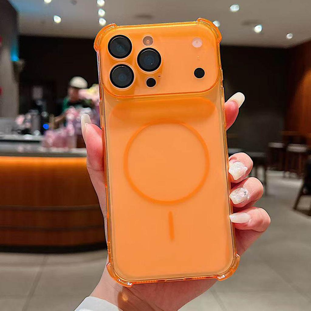 Магнитный чехол Candy Color для iPhone 17 16 15 Pro Max 14 Plus 11 12 13, ручной, матовый, полупрозрачный, противоударный, чехол для беспроводной зарядки