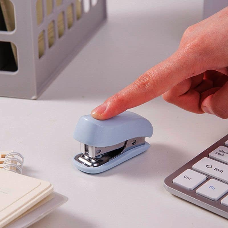 Мини-степлер со скобами, маленький милый степлер для студентов, подарок, школьные канцелярские товары