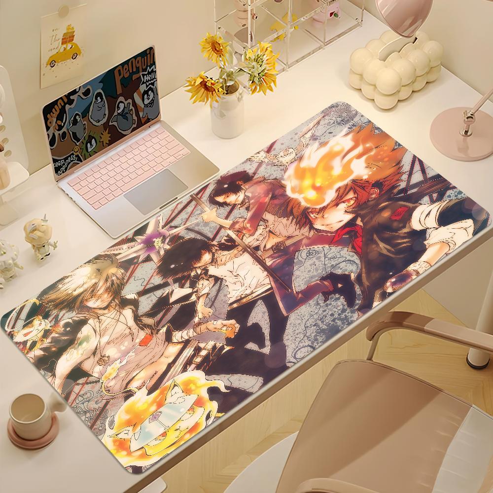Katekyo Hitman Reborn Коврик для мыши Большой Нескользящий Заблокированный Край Настольный Коврик для Компьютерного Стола Клавиатура Письменный Коврик для Мыши Офис Геймер Студент