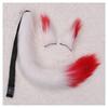 Аксессуар для косплея лисички ручной работы, заколка для звериных ушей, звериный хвост, набор из пары лисьих ушей и хвоста