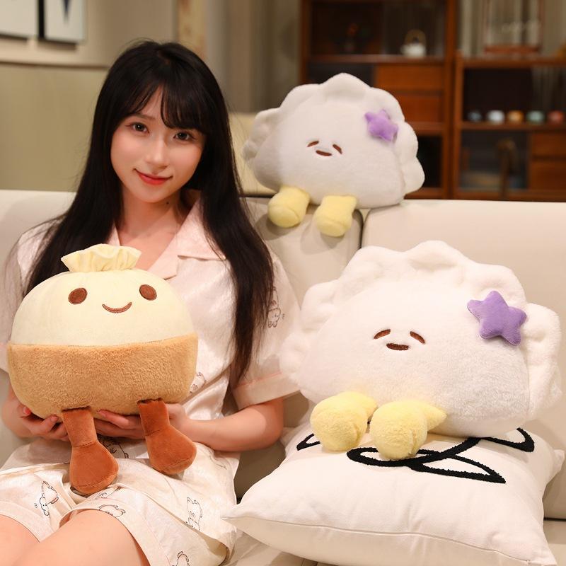 Creative Cute Dumpling Doll Plush Toy Buns Doll Home Pillow Cushion Girl Soothing Doll