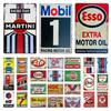 Моторное масло Газ Металлические Знаки Esso STP - Винтажная Железная Картина Настенная Табличка для Мужской Комнаты Кафе Гаража Клуба Бара