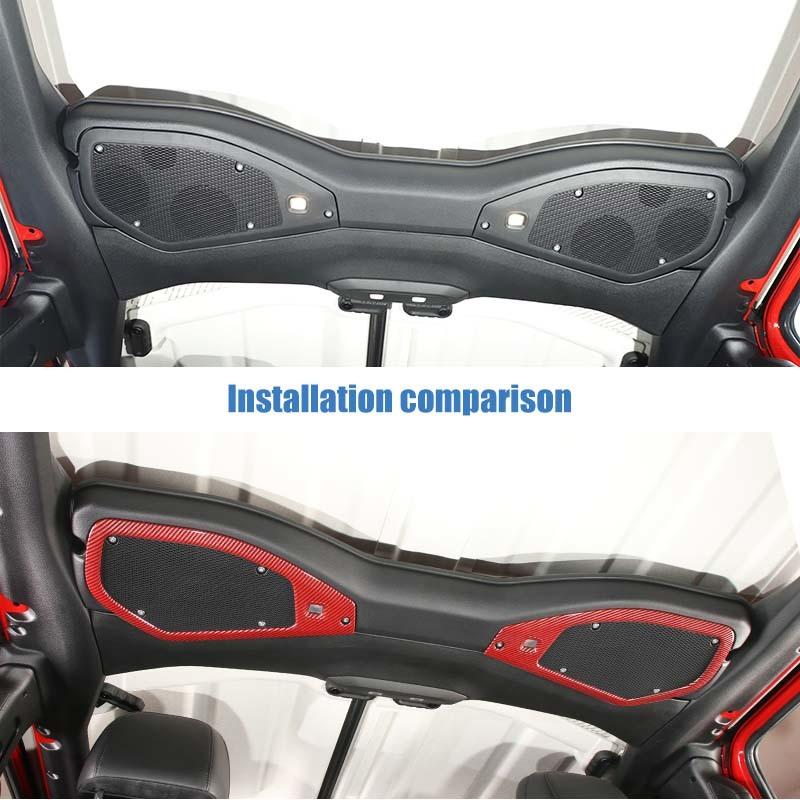 Автомобильный рожок на крышу, украшение, наклейка, наклейка для Jeep Wrangler JL для JT Gladiator 2024 Up, аксессуары для интерьера из АБС-пластика