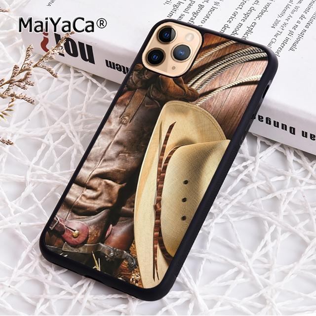 MaiYaCa Cowboy Cowgirl Boots Spur Hat Phone Case For iPhone 17 Air 16 15 plus 11 12 13 14 pro max coque
