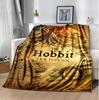 Tolkien Fan Flannel Blanket Soft Warm All-Season Throw, Design for Camping, Car Travel, Hiking Sofa, Bed, Office Perfect Gift for Parties