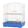 Large Metal Bird Cage with Perches, Food Bowls, Swing, for Budgies, Parakeets, Blue