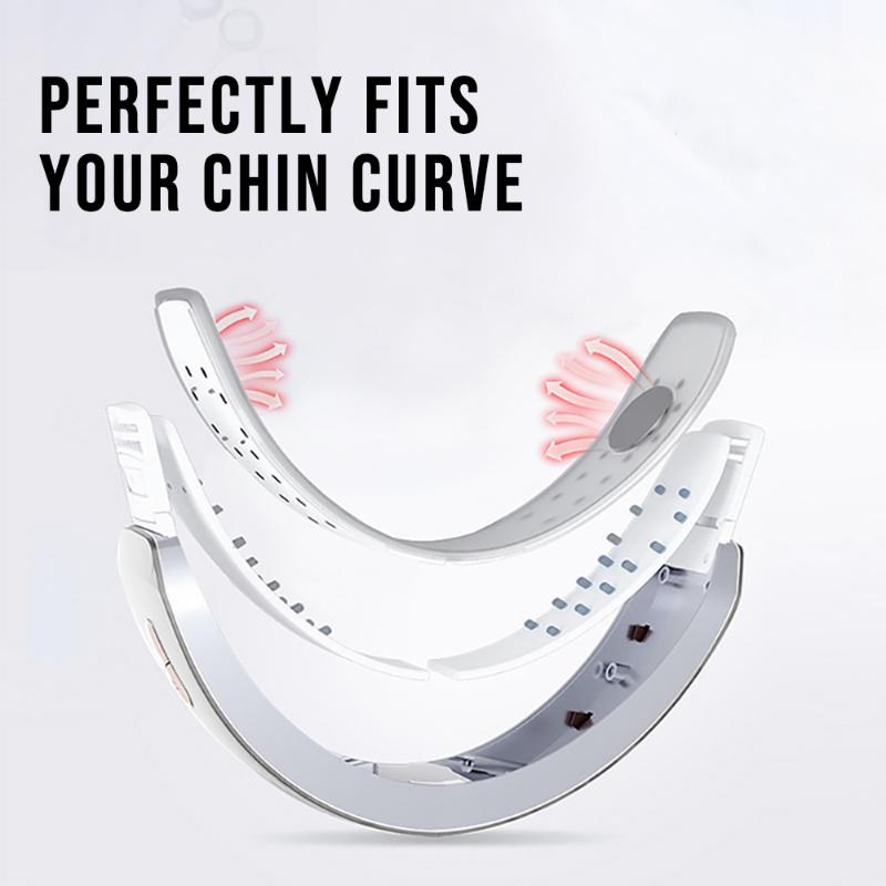 Устройство для лифтинга лица Светодиодная фотонная терапия Вибрационный массажер для похудения лица V Спасательный пояс для лица Двойной подбородок V-образный лифтинг щек V Массажер для лица
