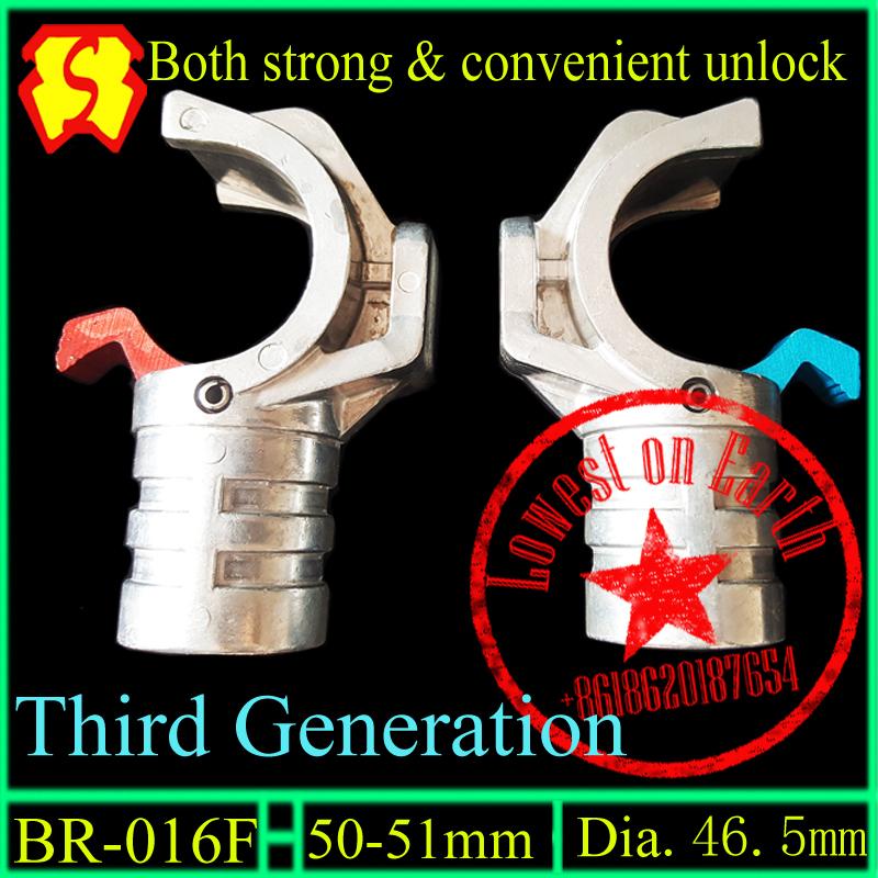 Aluminum Casting grasper clamp for stage truss tube 50mm quick rig claw quick release claw