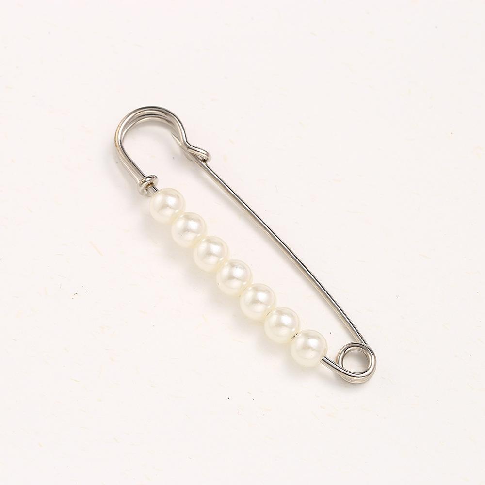 Регулируемая брошь-булавка с жемчугом для утягивания одежды и юбок
