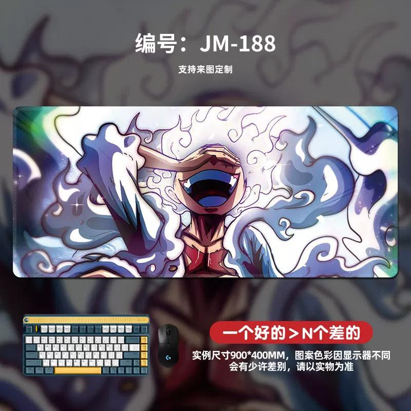 Коврик для мыши с рисунком высокой четкости ONE PIECE, очень большой, анимация, Луффи, для гейминга, настольный коврик, компьютерный коврик, офисный, водонепроницаемый, нескользящий, кожаный коврик для мыши