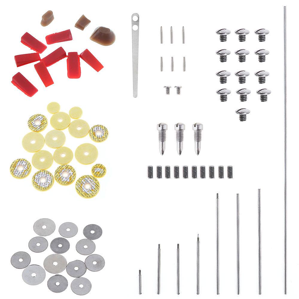 83pcs/set Flute Repair Parts Set Complete Tools Flute Sound Hole Mat Pad Roller Screws