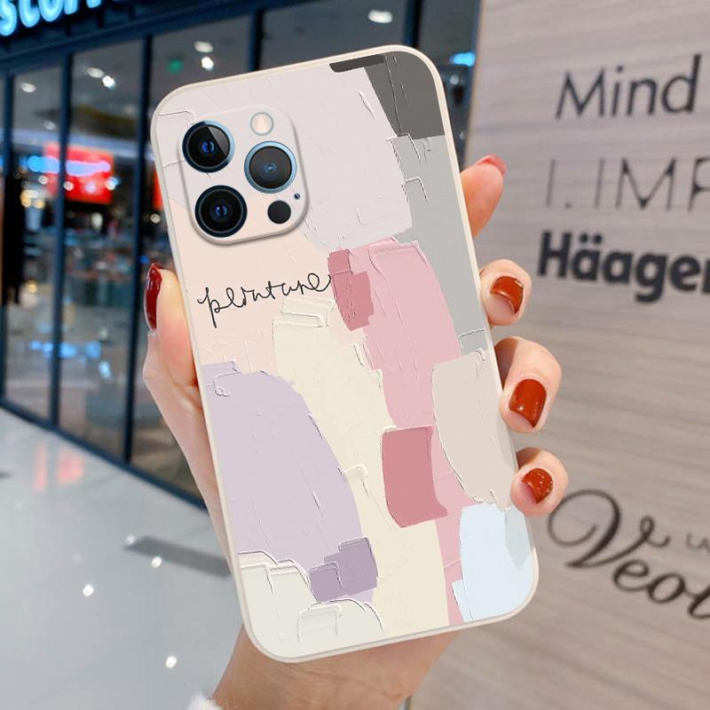 Чехол с абстрактной геометрией для Iphone 13 12 Pro 11 Pro Max XR XS Max X 7 8 6 6s Plus Mini 10 SE 2 3 SE22 с рисунком граффити