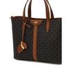 Daks Barnett Dd Pattern Leather Edging Modern Tote Bag Brown Dcba6f862w3