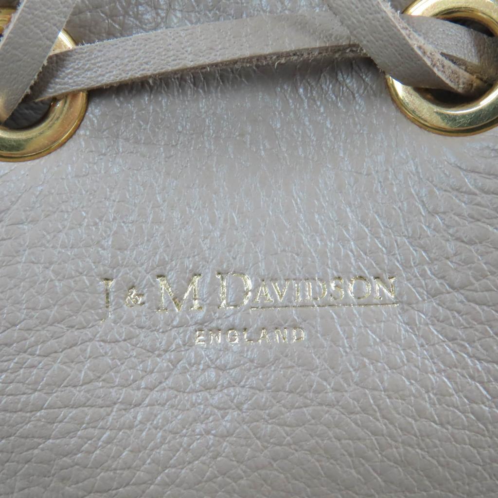 J&M Davidson Shoulder Bag CARNIVAL M 2WAY Handbag Beige Leather Women Used