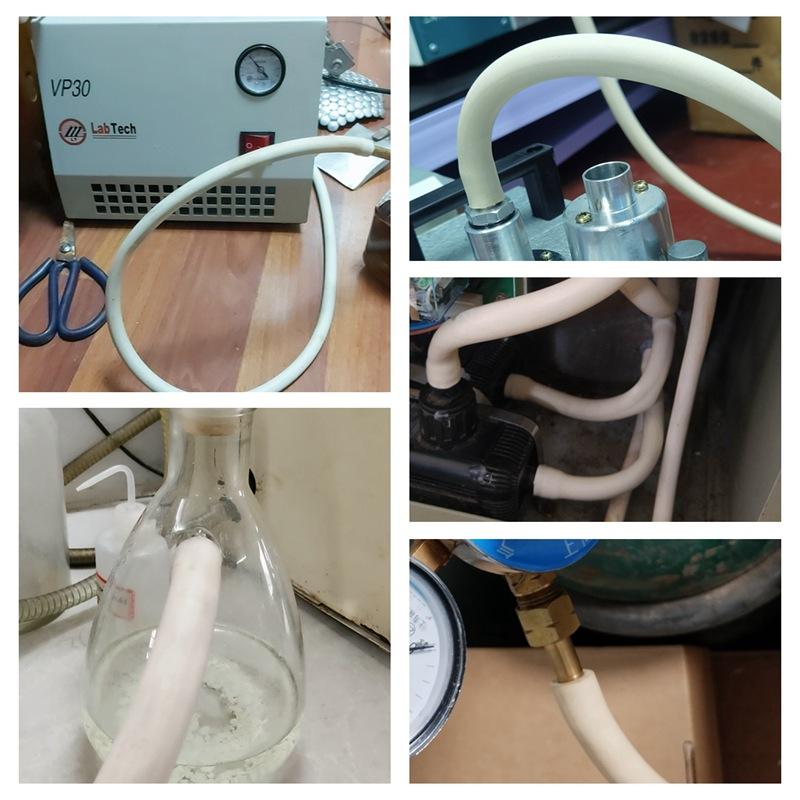 1m/Lot Inner Diameter 3~32mm Vacuum Rubber Hose Milk White High-temperature Resistant Soft Hose High Pressure Chemical Hose