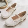 Осень новые китайские туфли Мэри Джейн вечерний нежный ветер с юбкой красивые туфли-лодочки женские