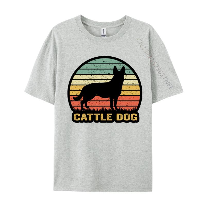 Mens Australian Cattle Dog Sunset Silhouette Tshirt Casual Tops T Shirt Mens Tops Tshirts Brand Clothing
