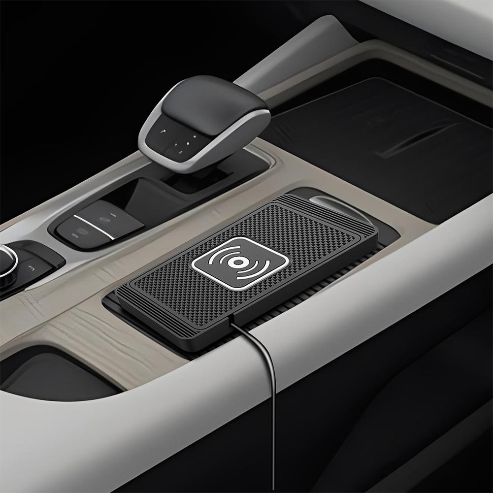 Car Wireless Charger Silicone Non Slip Pad For IPhone Phones Station Car Pad And Charging Wirel V3K4