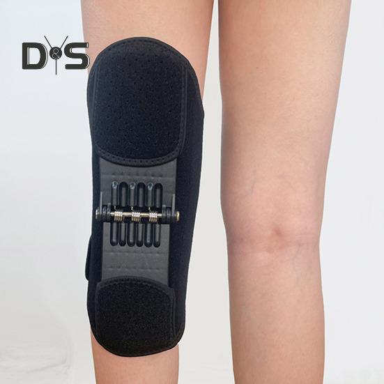 Knee Assistive Device Knee Protection Booster Brace Breathable Joint Support Spring Stabilizer Sports Knee Pads for Running Hiking