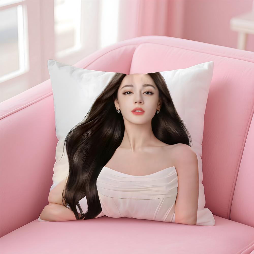 Popular fashion Elegant Chinese DDilraba Dilmurat Cushion Cover Pillow Case Soft Friendly Fabric Concealed Zipper