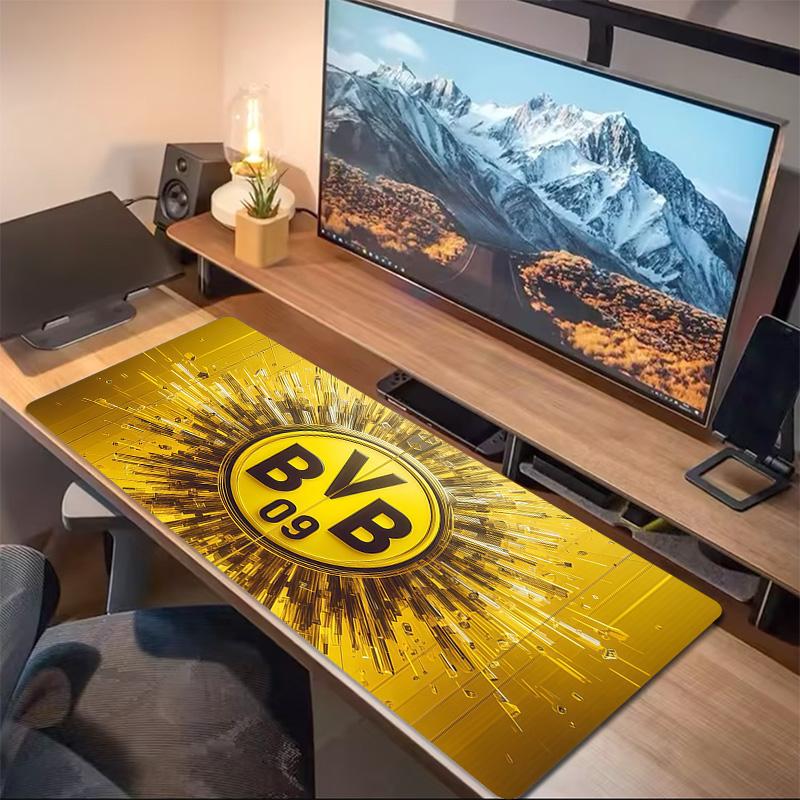 Borussia Dortmund2 Print  Cushion Non-slip Laptop Tablet Big Mousepad XXL Mat Mini PC Playmat With Lock edge
