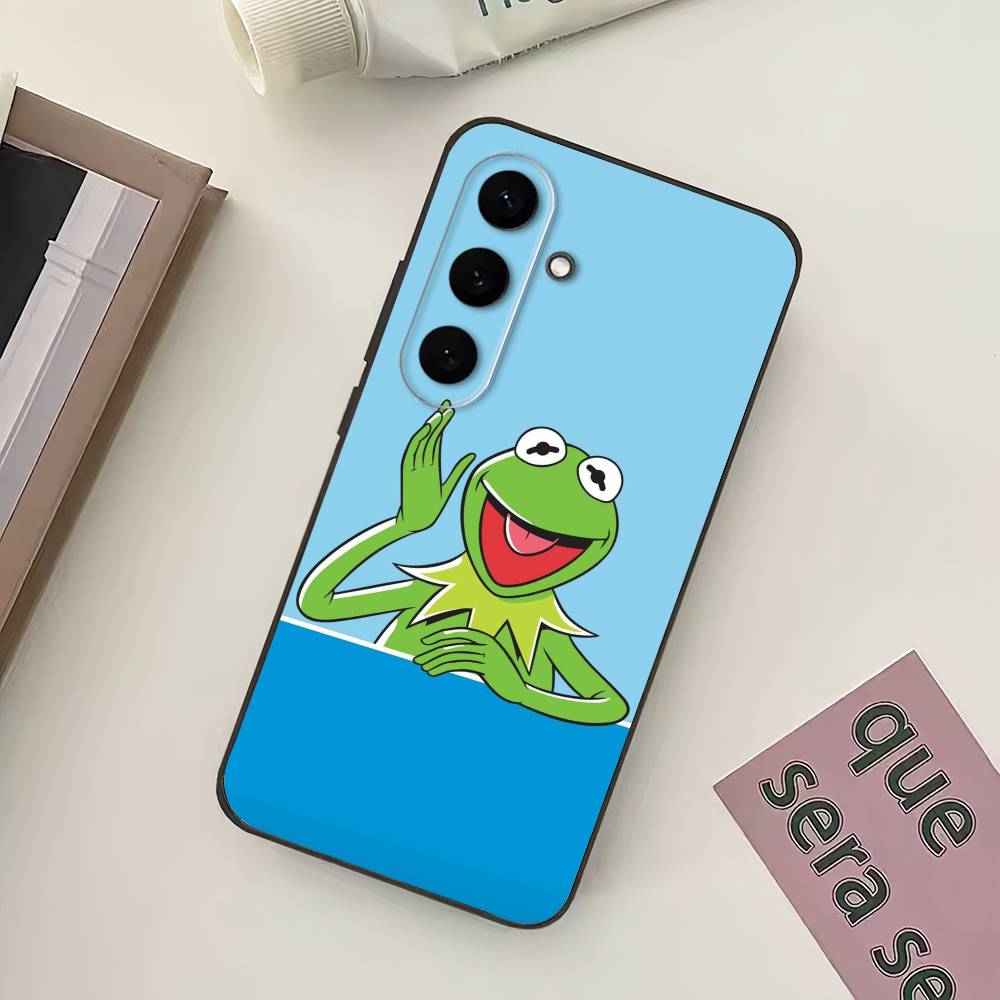 K-Kermit the frog Phone Case For Samsung Galaxy A73,21,22,32,71,53,52,51,80,5G Soft Black Cover