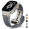 Мужской резиновый ремешок для Apple Watch Ultra 3 49 мм Серии 11 10 46 мм Спортивный мягкий ремешок для Iwatch 9 8 7 6 5 4 SE 3 44 мм 45 мм Браслет
