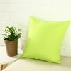 Plain Solid Color Throw Pillow Case Home Sofa Linen Cotton Square Cushion Cover