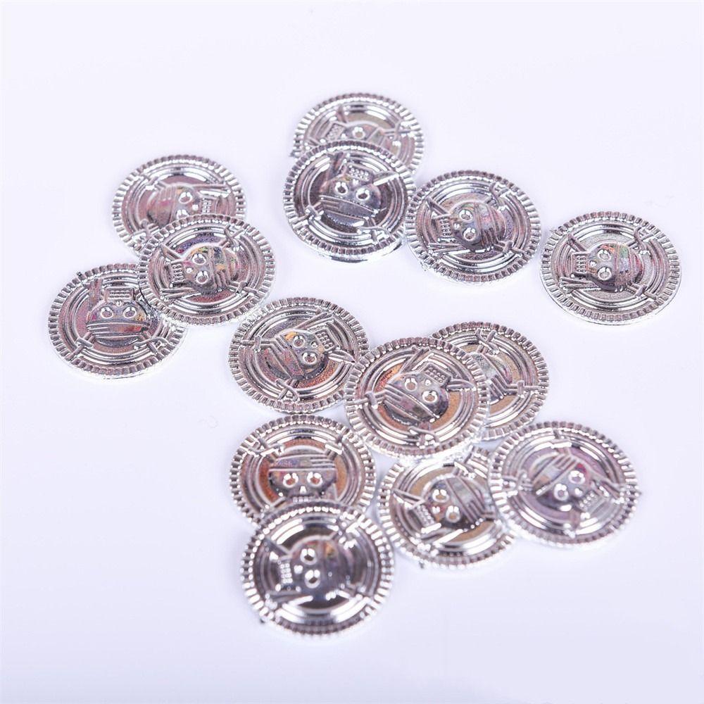 Gold Sliver Fake Gold Treasure Game Coin Halloween Gold Coin Pirate Gold Coins Children's Toys