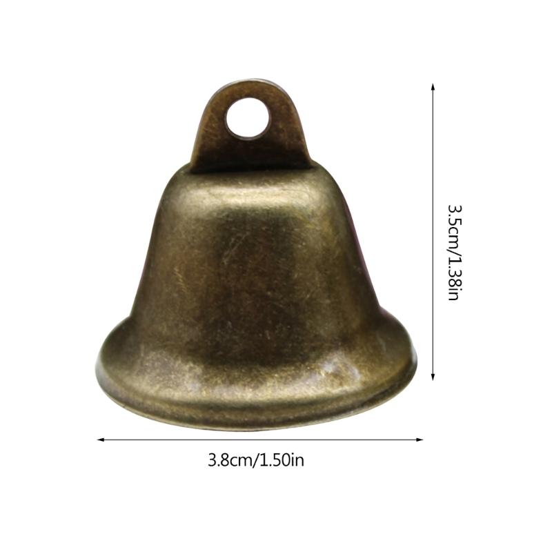 10 шт. маленькие колокольчики в винтажном стиле, подвесные колокольчики, рождественские колокольчики, колокольчики с ошейником для домашних животных, украшение на свадьбу, Хэллоуин