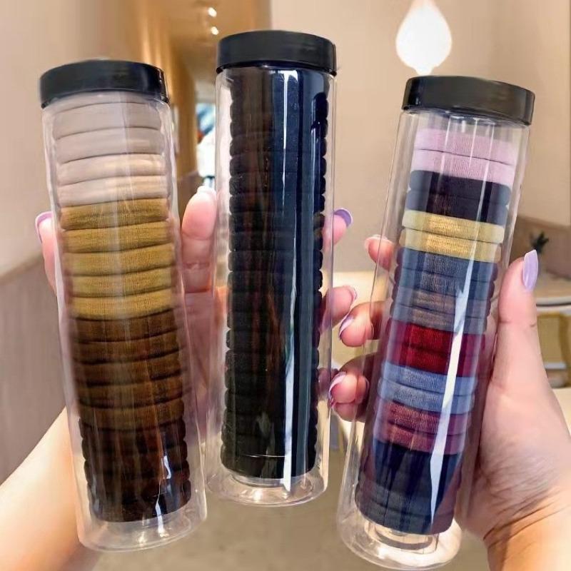 Simple High Elastic Hair Rubber Band Women's High Ponytail Hair Rope Durable Hair Rope All-match Hair Band Headwear