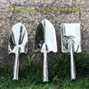Practical Stainless Steel Garden Trowel Heavy Duty Ergonomic Grip Gardening Hand Tools Planting Transplanting Garden Hand Shovel