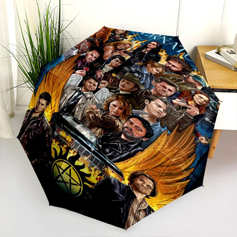 Supernatural Forces Unleashed Folding umbrella travel durable Gift light Sun umbrella