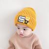 New children's hat set, scarf two-piece set, boys' knitted hat, fleece thickened girls' hat winter