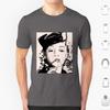 Bette Davis Smoking T Shirt Cotton Men Women DIY Print Flame Firestarter Bette Davis Movie Cinema Actress Portrait Famale Hat