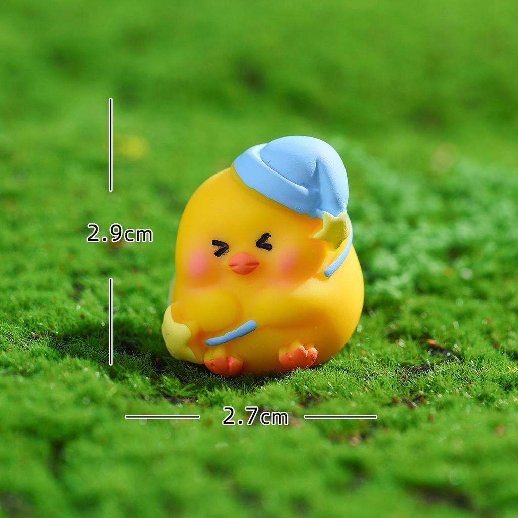 Толстый Цыпленок Миниатюрная Полимерная Поделка Автомобильные Украшения и DIY Аксессуары