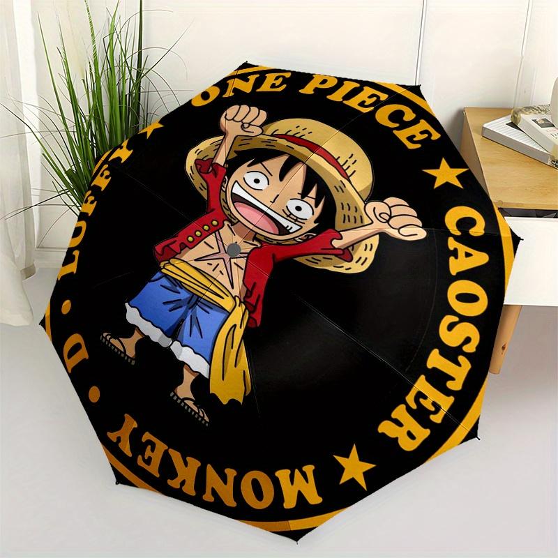 One Piece Обезьяна D. Набор подстаканников с ЛуффиЗонтПортативный складной зонт-трость 3 сложения для мужчин и женщин Подарок