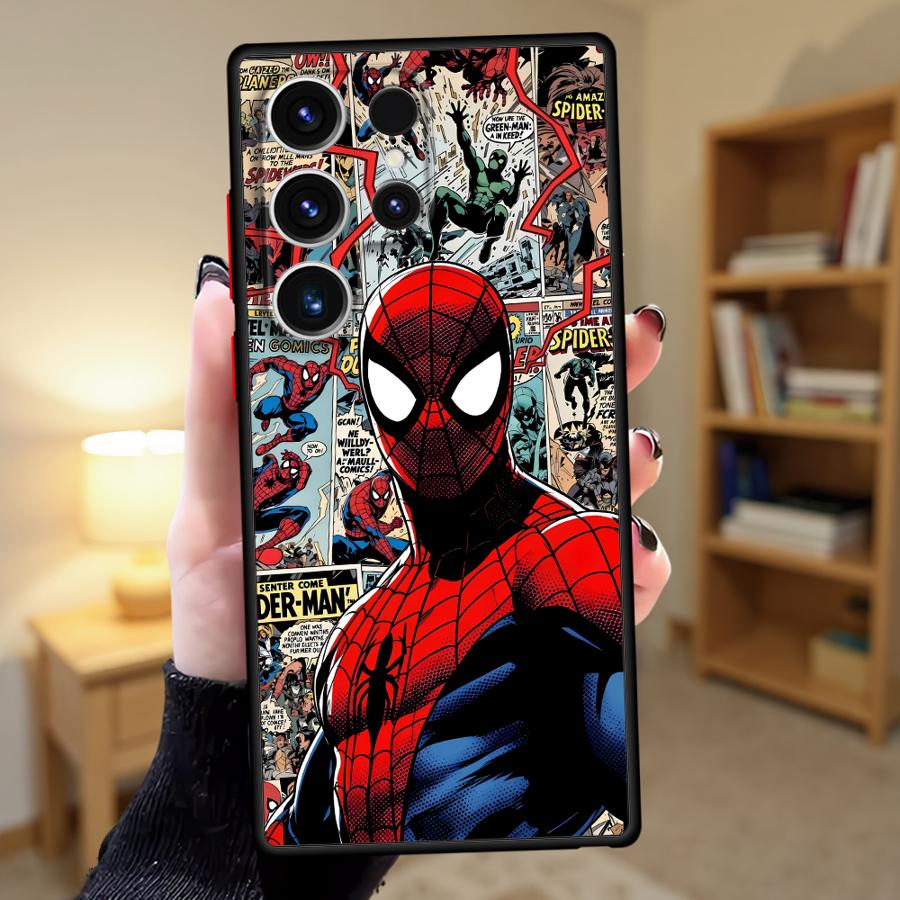 Чехол для Samsung Galaxy Note 20 Ultra 10+ S24 Plus S25 Ultra S21 S20 FE S23 FE S26 S22 Funda Задняя крышка телефона Marvel Comic