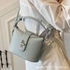Korean Bucket Bag Women's 2025 New Texture Lychee Pattern Shoulder Bag Niche Design Fashionable Hand-to-hand Crossbody Bag