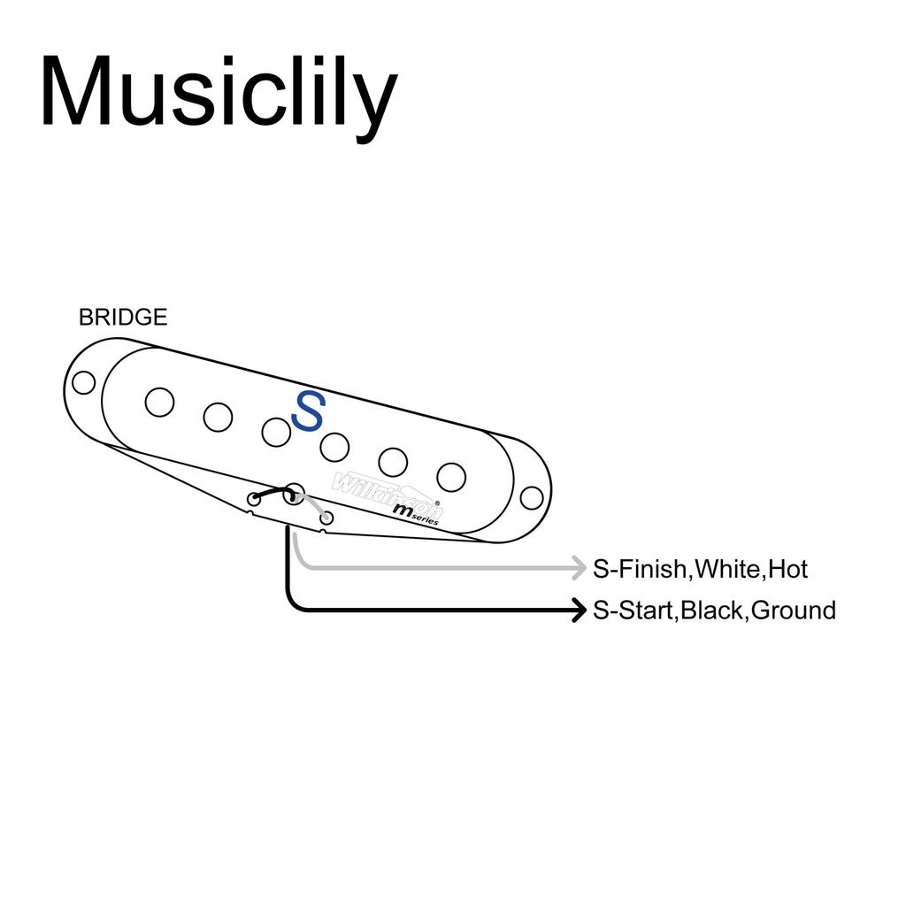 Гитара Wilkinson Vintage Tone Alnico V Strat Style с белым звукоснимателем,