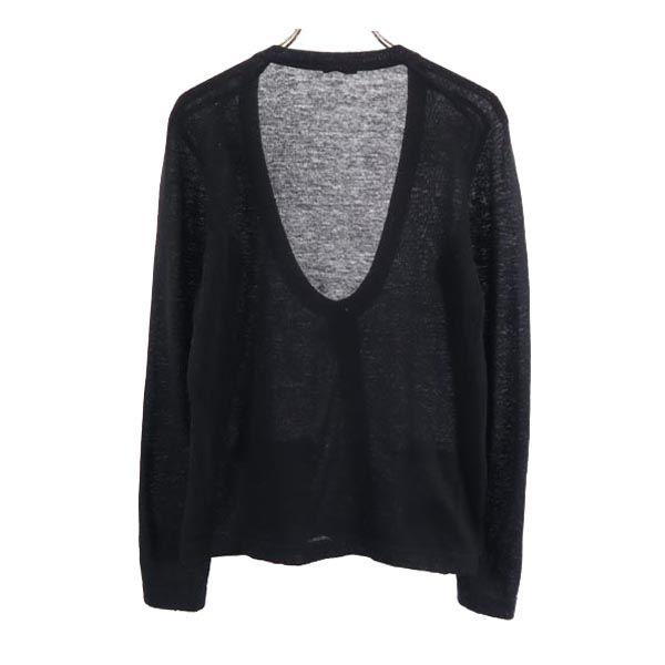 MIUMIU made in Italy Long sleeve Cashmere Blend cardigan 40 black knit Women Used