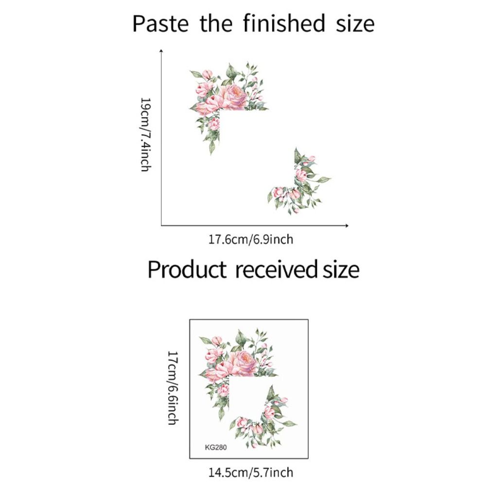 Растение Зеленые Листья Растения Наклейка Долговечная Цветок Наклейка на Выключатель Настенная Роспись Комната