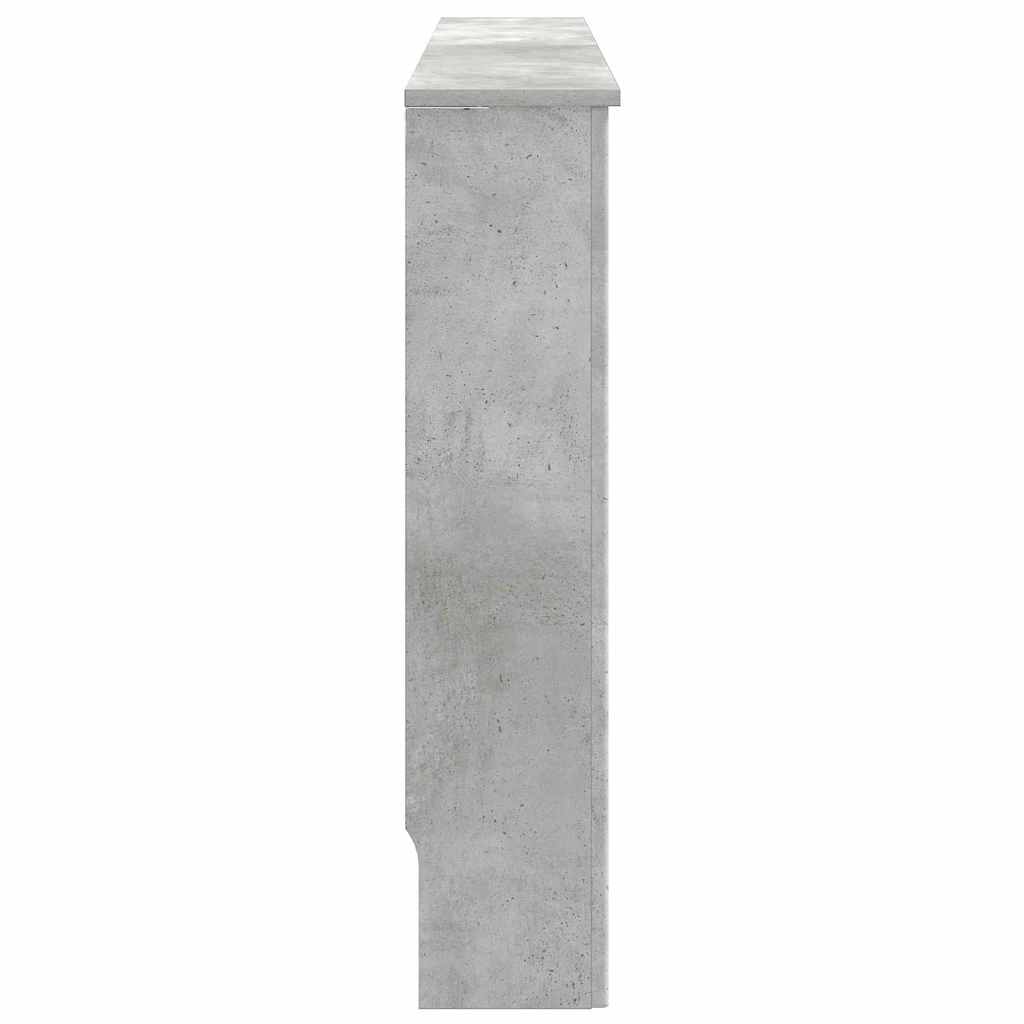 Radiator Cover Concrete Grey 112 x 19 x 81.5 cm Particleboard