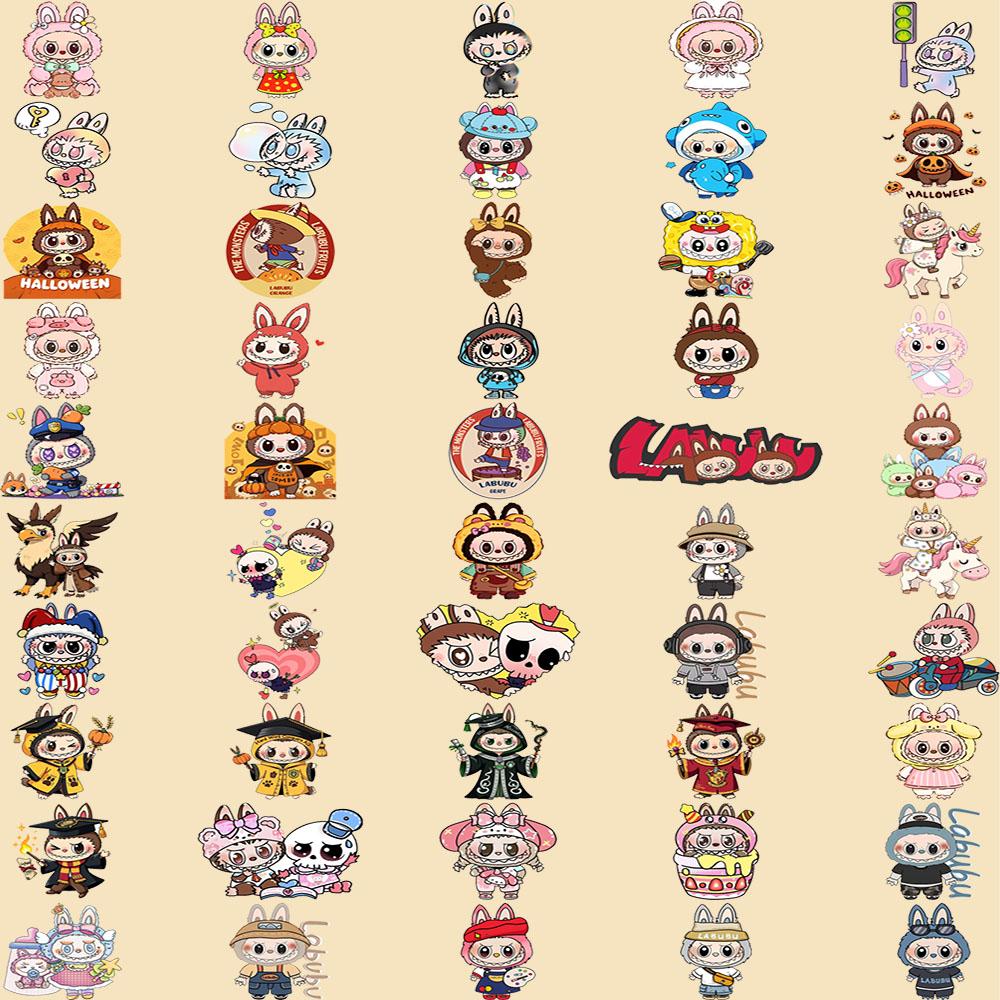 50Pcs Cute Monster Cartoon Stickers - DIY Waterproof Stickers for Phones Guitars Laptops Luggage and Mugs - Kids' Toys