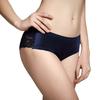 BUZZxSELECTION Seamless Underwear with Lace Stylish for TV013 Size T-Back Back, Women, (01 Navy, L)