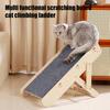 Wooden Pet Stairs Ramp Cats Convertible Slope Scratching Board Foldable Non-Slip 3 Steps Portable Pet Ladder for Senior Dogs Cats Injured Pets