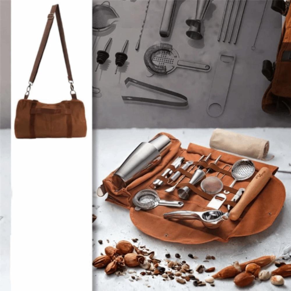 Blender Professional Bartender Kit Travel Bag Bar Tool Bag 25-Piece Mixology Set  Home Bar